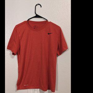 Nike Dri Fit Running/Workout Shirt (Red, Medium)